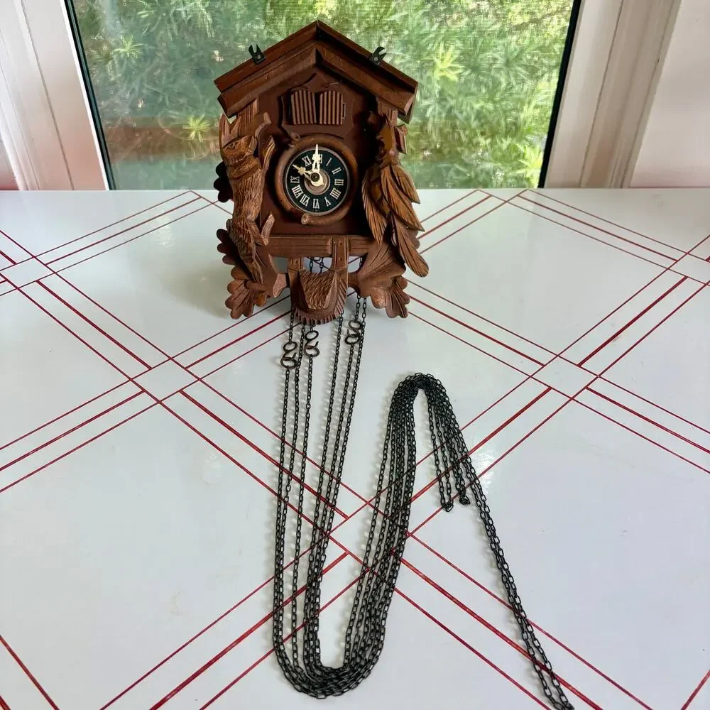 Vintage Lador Edelweiss 2866 Swiss Cuckoo Clock Parts Repair Restoration